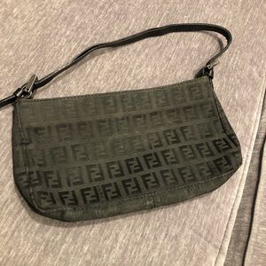 Vintage Authentic Fendi Zucca Mini Bag